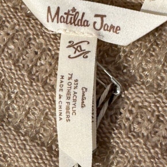 NWT Matilda Jane Pixie Dust Cardigan Duster Hooded Sweater Size XL - Picture 5 of 10